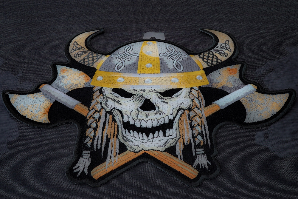 Viking Skull Patch