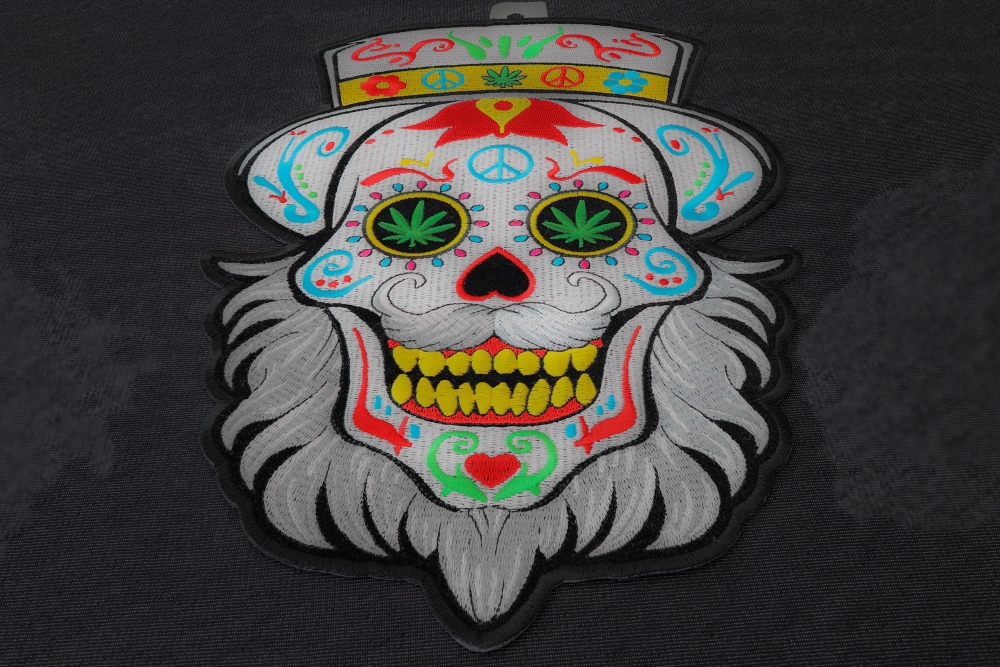 Bearded Sugar Skull Patch